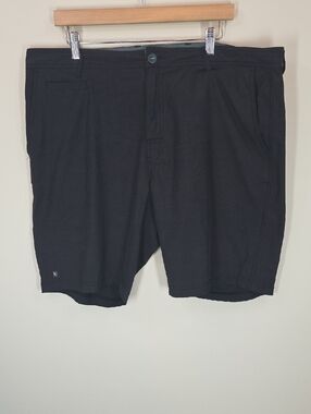Linksoul Boardwalker Shorts Black | Size 38 | 10" Inseam |  Golf Hybrid Chino